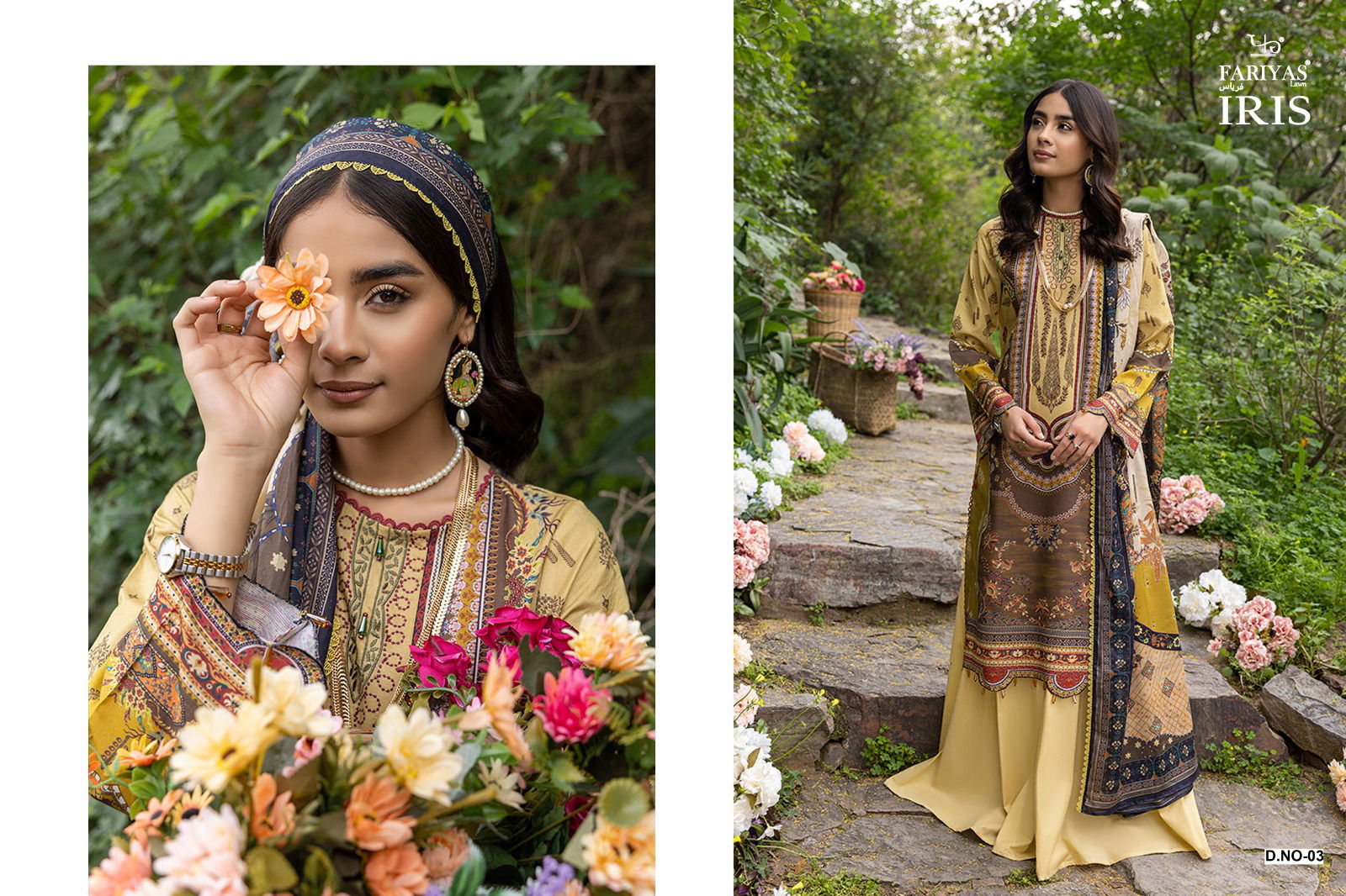 Fariyas By Iris Cotton Pakistani Dress Material Catalog